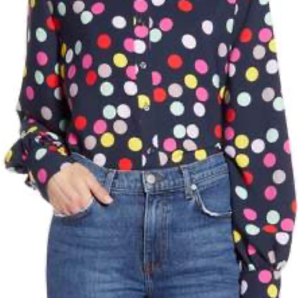 Halogen Polka Dot Women's Top